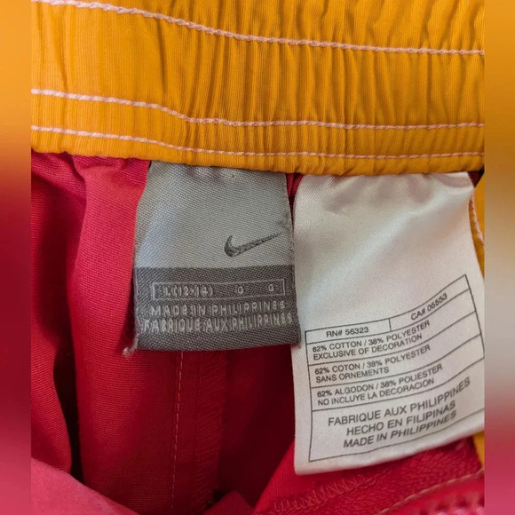Nike women's athletic capri crop pants, pink/ orange , size L - Picture 7 of 11
